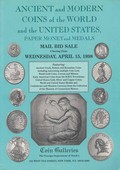 Coin Galleries April 15,1998: Ancient and Modern Coins of the World and the United States, Paper Money and Medals