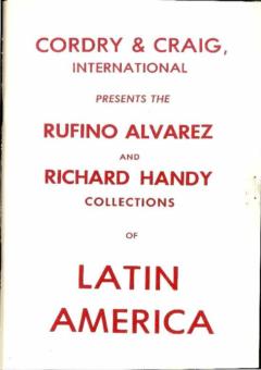 Cordry & Craig, International April 1974: Catalog #10 - Rufino Alvarez and Richard Handy Collections of Latin America