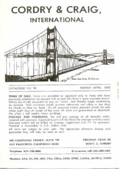 Cordry & Craig, International March - April 1975: Catalog #18