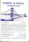 Cordry & Craig, International June 1974: Catalog #12