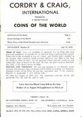 Cordry & Craig, International July 15,1975: Catalog #21 - Coins of the World