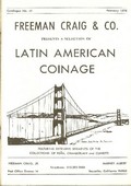 Freeman Craig & Co. February 1978: Catalog #41 - A Selection of Latin American Coinage
