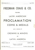 Freeman Craig & Co. April 1979: Catalog #47 - Latin American Proclamation Medlas