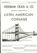 Freeman Craig & Co. February - April 1981: Catalog #57 - A Selection of Latin American Coinage