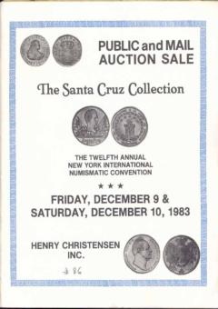 Henry Christensen December 9-10,1983: Public and Mail Auction Sale - The Santa Cruz Collection