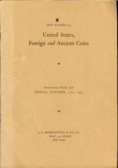 J. C. Morgenthau October 11,1935: United States, Foreign and Ancient Coins