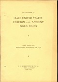 J. C. Morgenthau November 16,1938: Rare United States Foreign and Ancient Gold Coins