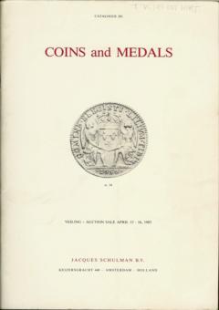 Jacques Schulman B.V. April 15-16,1985: Coins and Medals