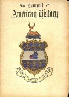 The Journal of American History Vol. 1, No. 3, 1907