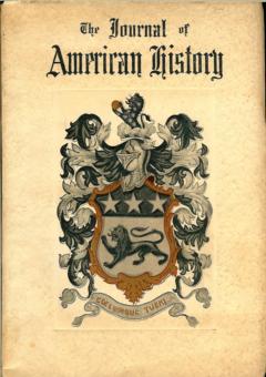 The Journal of American History Vol. 1, No. 4, 1907