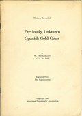 Previously Unknown Spanish Gold Coins by Allen, W. Frank