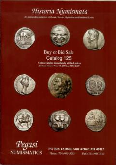 Pegasi Numismatics November 19,2001: Catalog 125 - Buy or Bid Sale