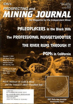 Prospecting and Mining Journal Vol. 72, No. 1, September 2002