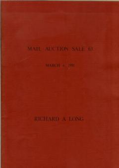 Richard A. Long March 6,1991: Mail Auction Sale 63