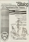 U.S. Department of the Treasury June 27,2003: Seized Shipwreck Artifacts and U. S. and Spanish Colonial Gold Coins